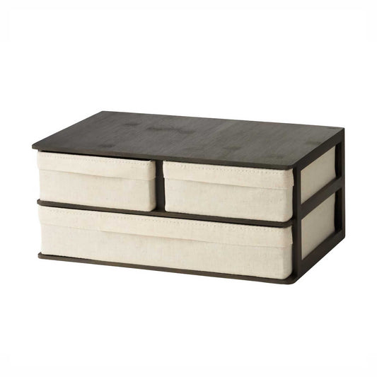 Gudee Ree desktop organizer 3-drawers. brown